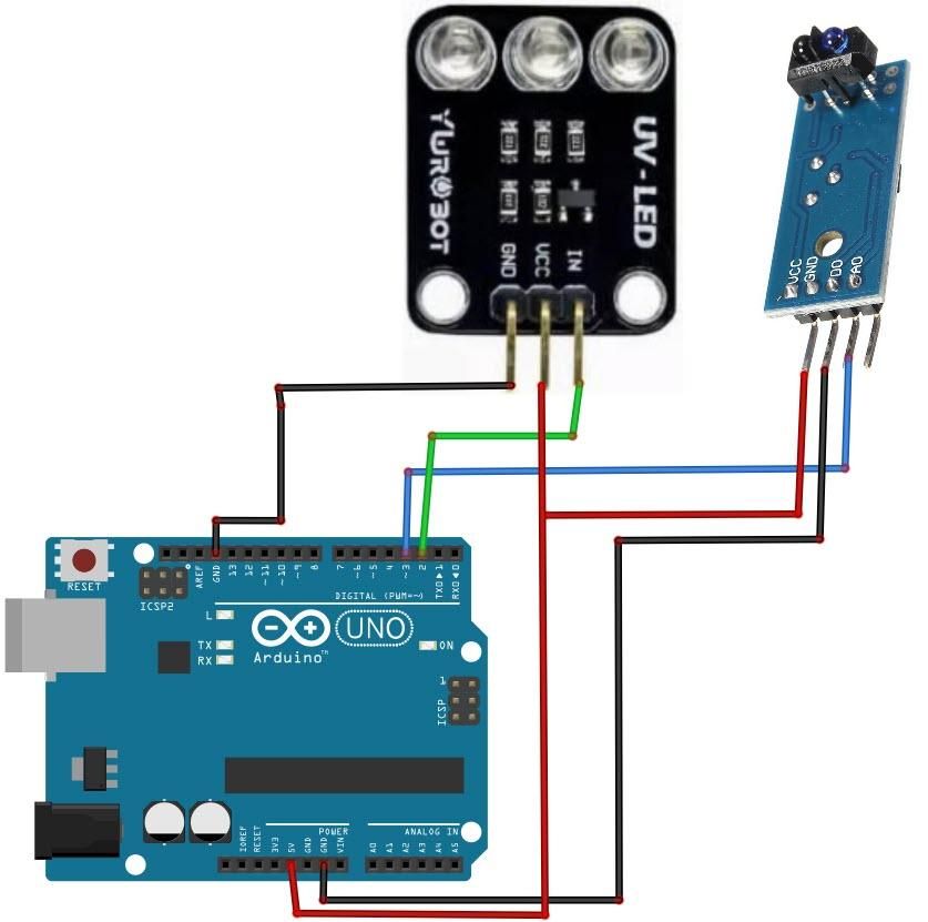 Uv Led Arduino Part Verify Banknotes Using UV Light & IR Sensor – Touchless Arduino Project ...