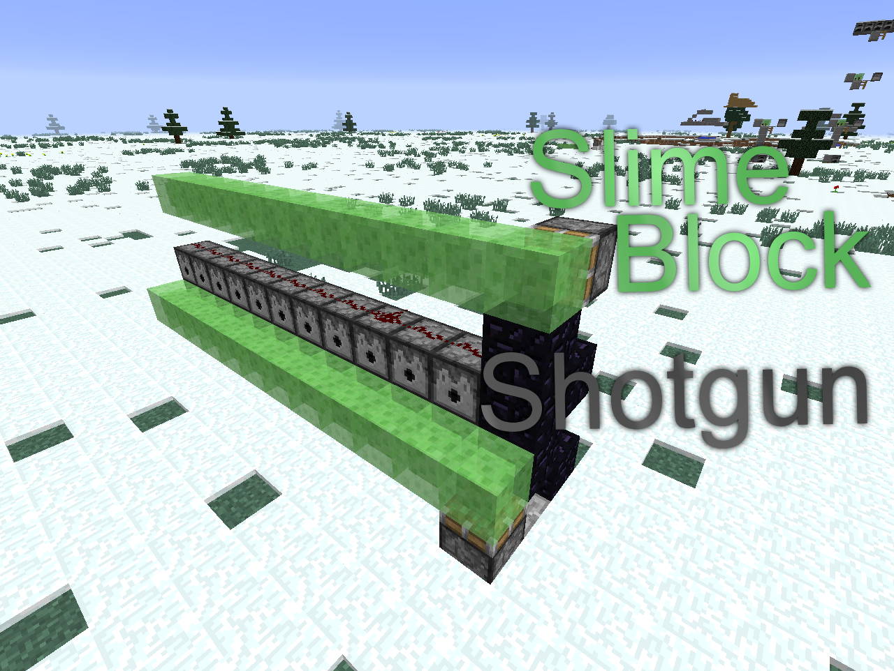 Minecraft: Slime Block Shotgun