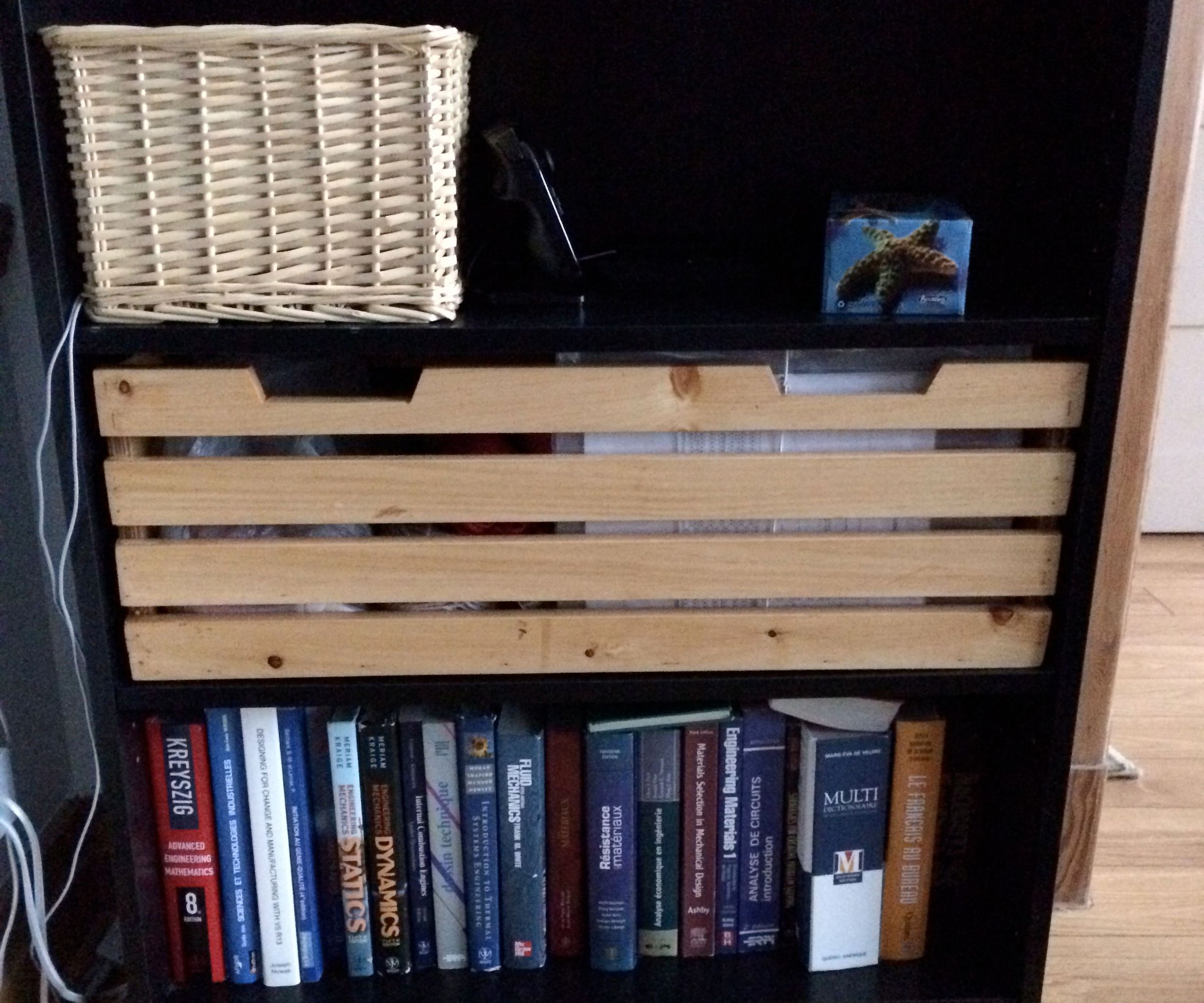 Ikea bookshelf storage box (feat. cat silhouette)