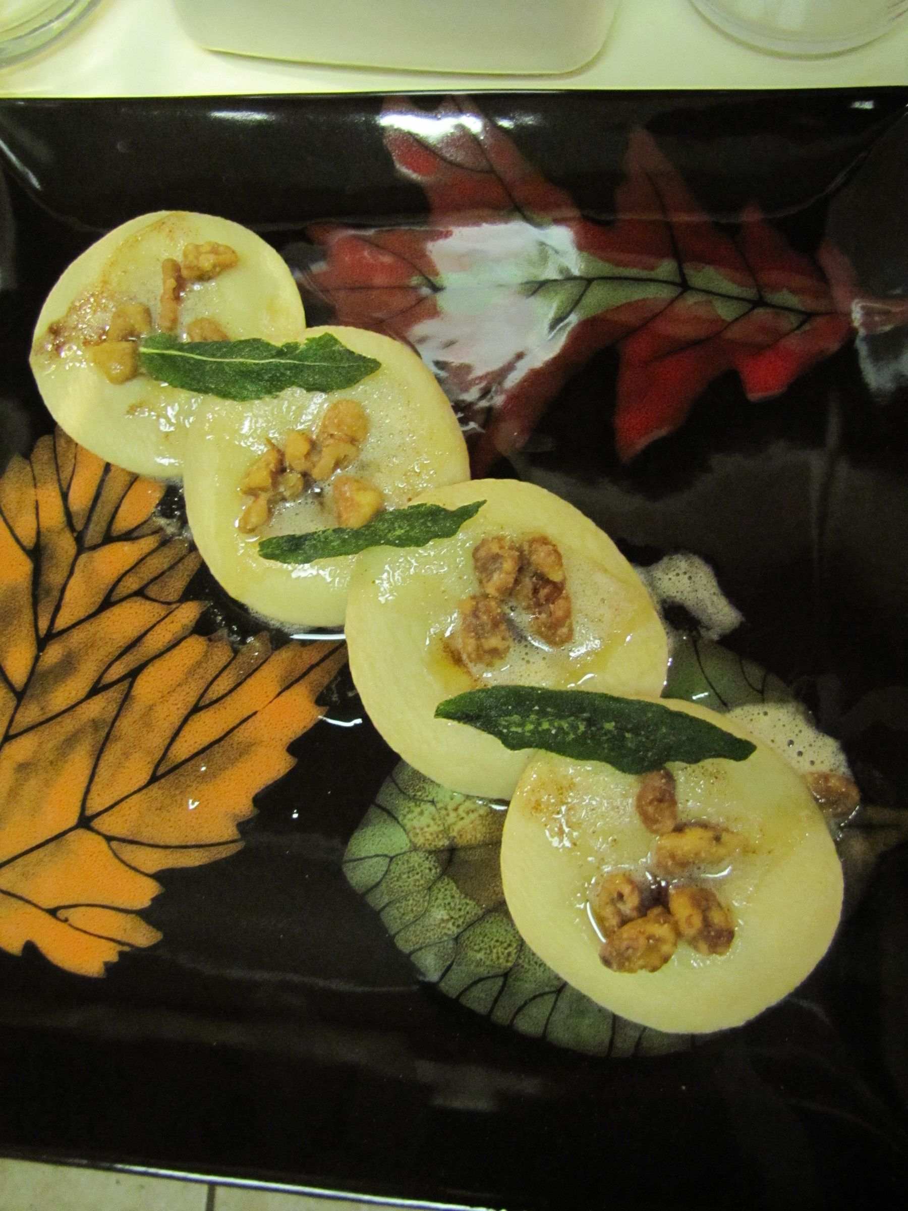 Butternut Squash Ravioli With Candied Walnuts and Brown Butter Sauce