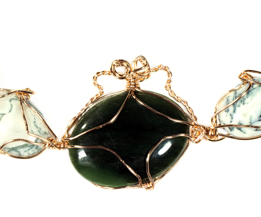 Triadic Wire Wrapped Multi Stone Necklace Tutorial