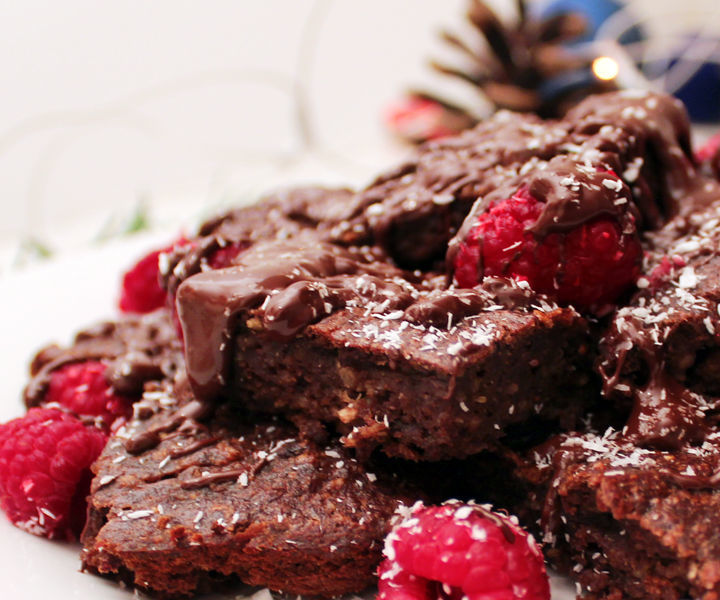 Healthy Banana Brownies - Christmas Dessert