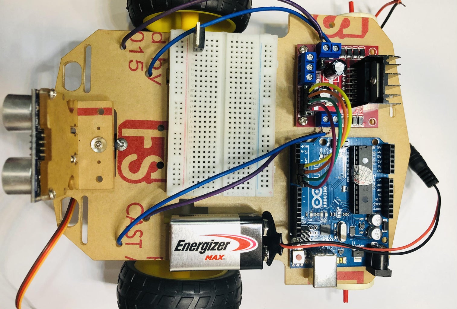 Arduino Obstacle Avoiding Robot Using an L298N Motor Driver : 9 Steps ...
