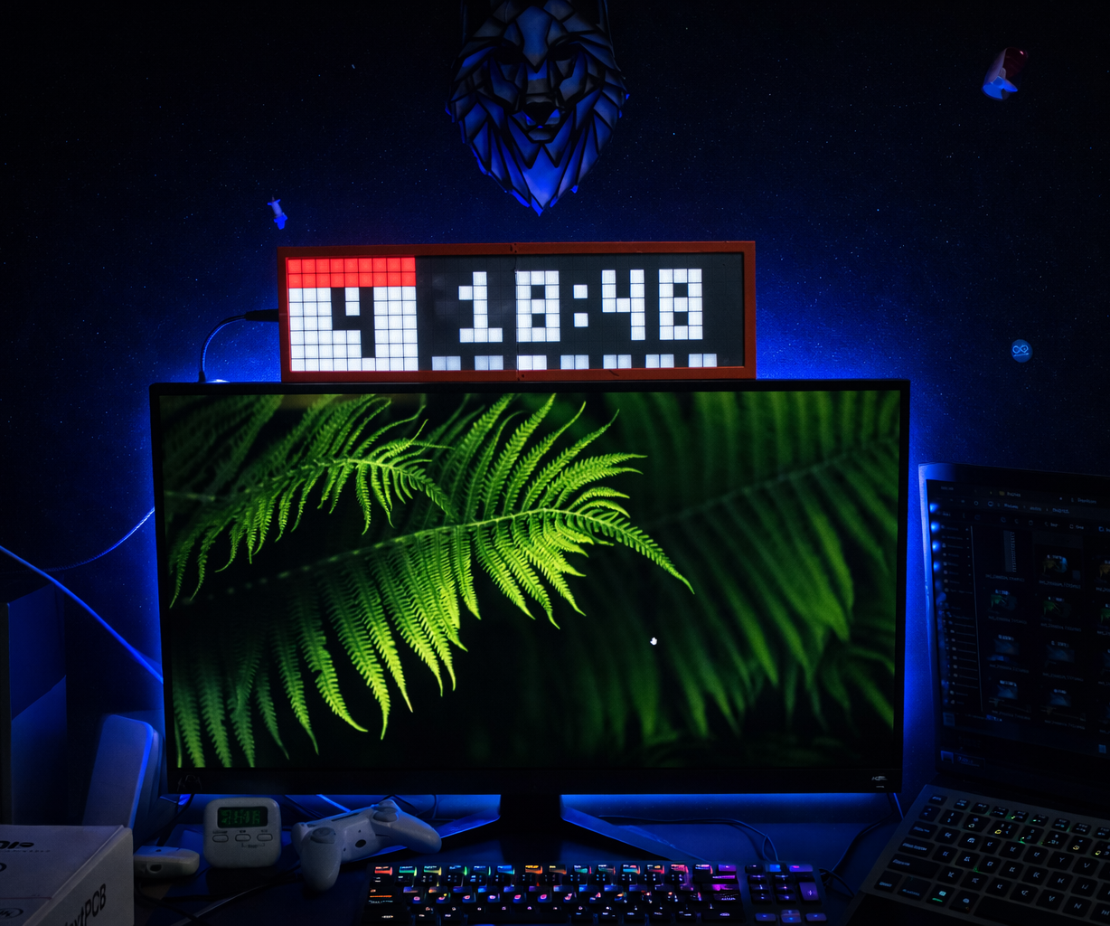 DIY 8x32 LED Matrix Smart Clock With Awtrix 3.0