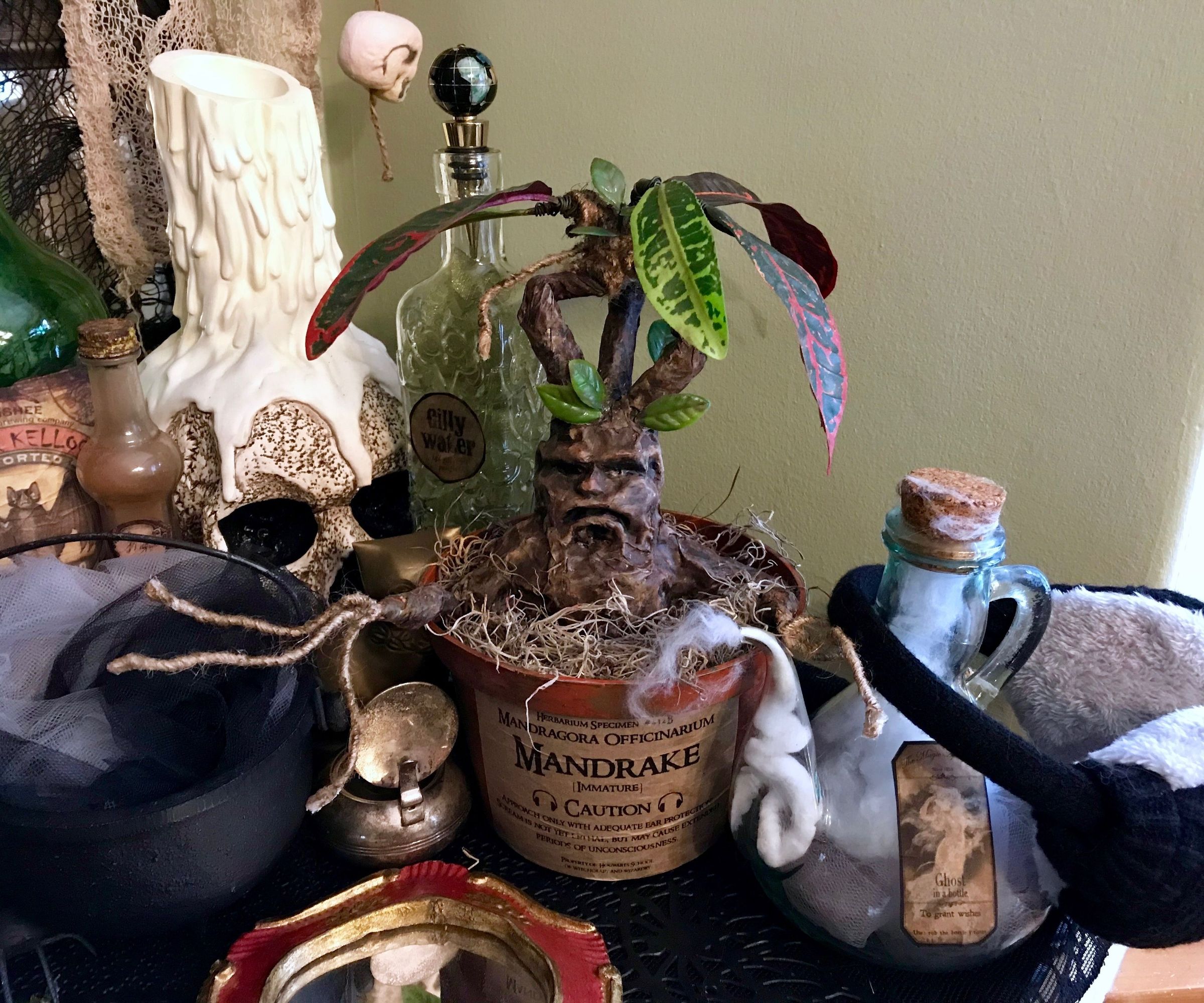 Harry Potter Mandrake Plant Prop
