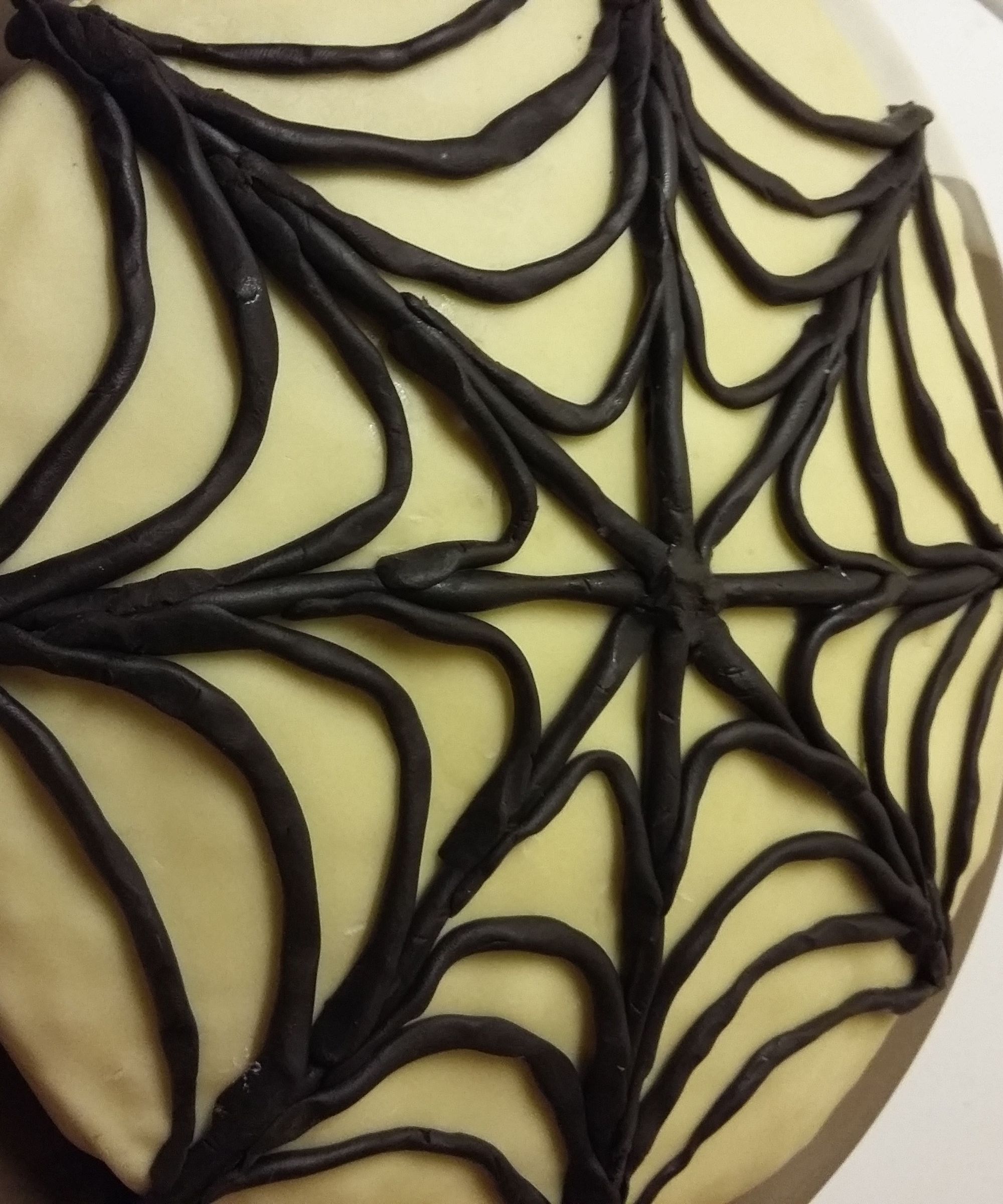 Elegant Spider Web Cake