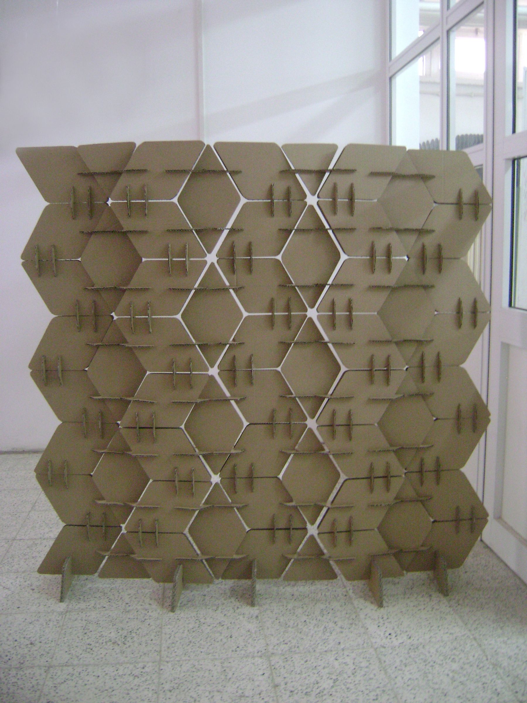 Cardboard Room Divider