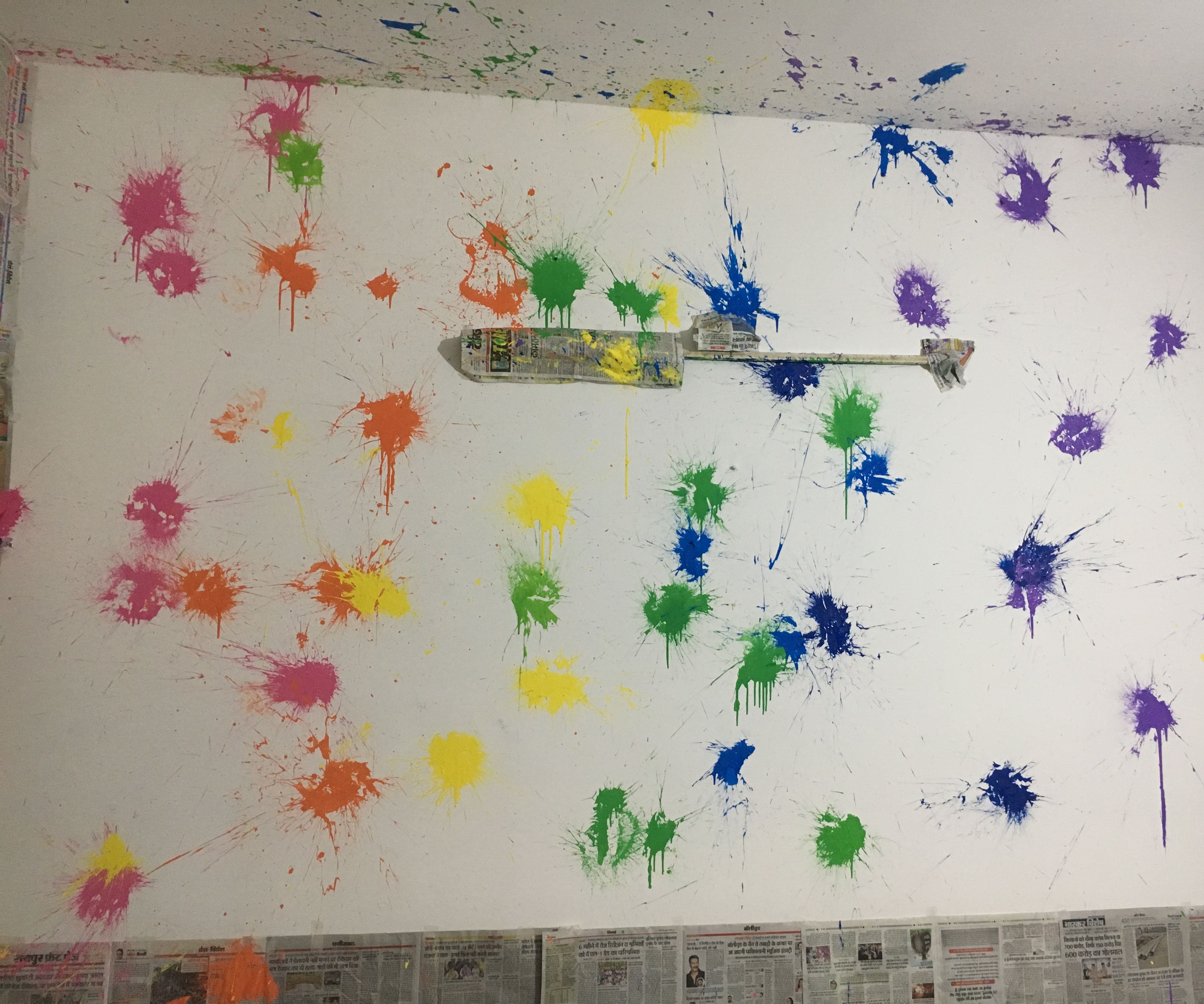 Wall Painting With Balloon