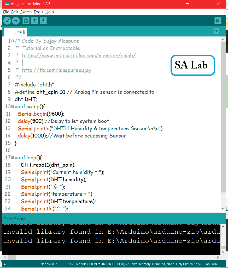 Interface DHT11 Using Arduino : 4 Steps - Instructables