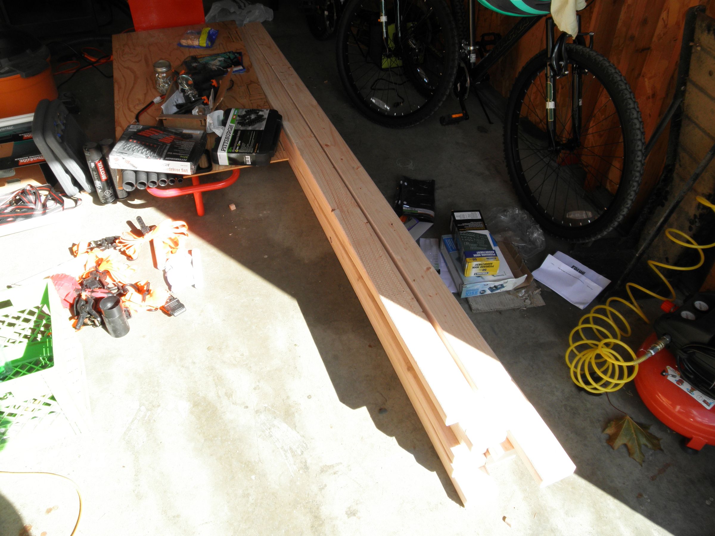 Simple Garage Shelf 6 Steps Instructables