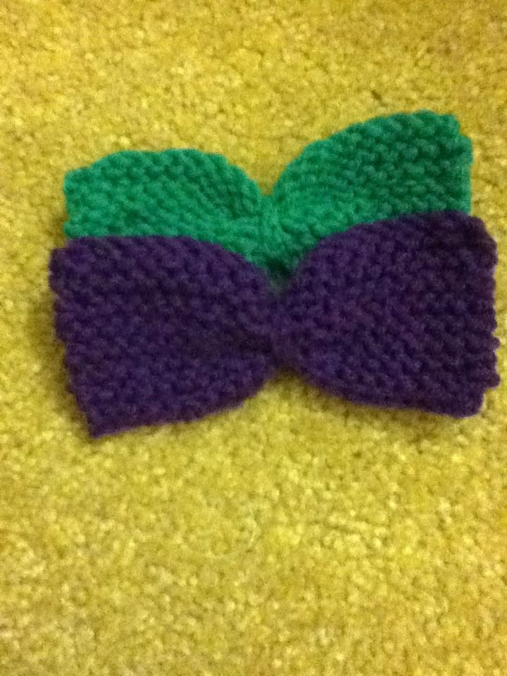 Knitted Hair Bows