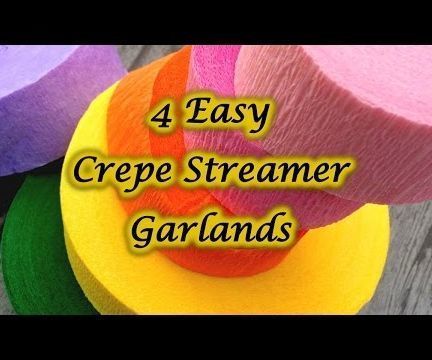 4 Crepe Streamer Garland