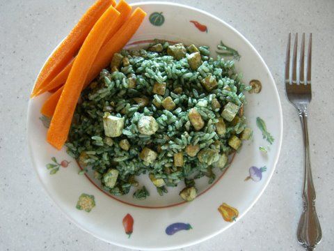 Tasty & Easy to Make "Green Rice" With Spirulina