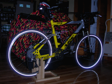 Natural Wood Indoor Bicycle Stand for Under $15 USD