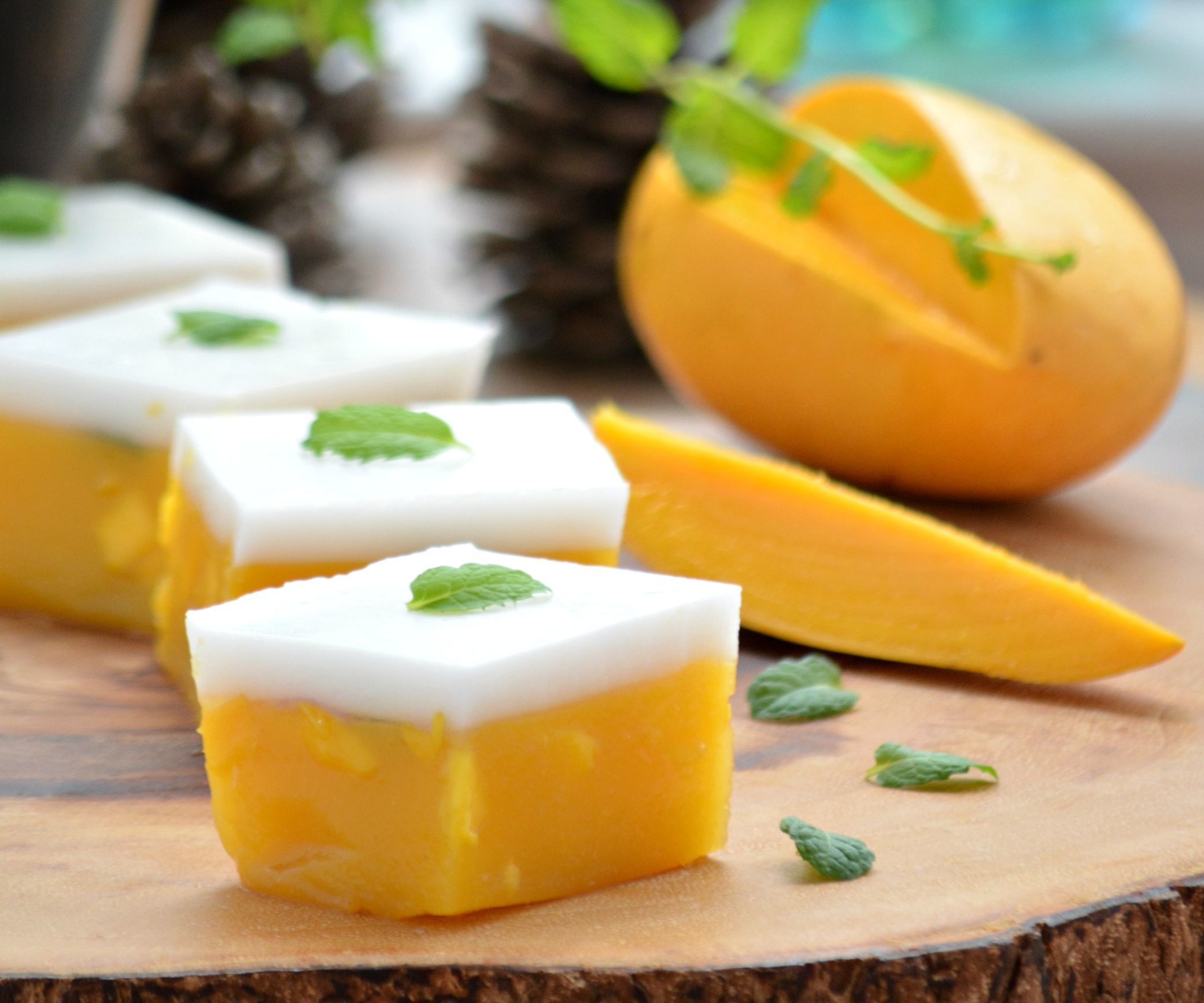 Vegan Mango & Coconut 'Jelly'