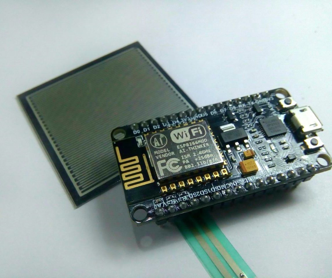 Interface Force Sensitive Resistor to Fade an LED Using NodeMCU