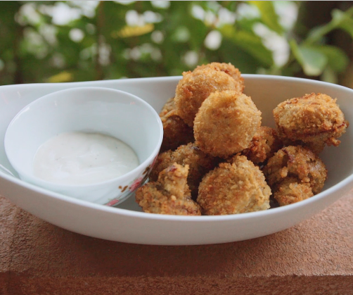 How to Make Fried Panko-Crusted Mushrooms (Video)