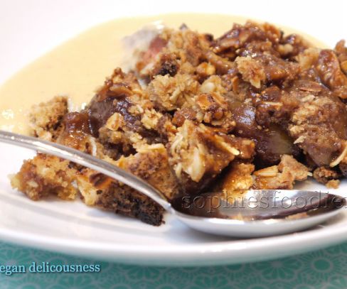 Vegan Spelt Fig Crumble!