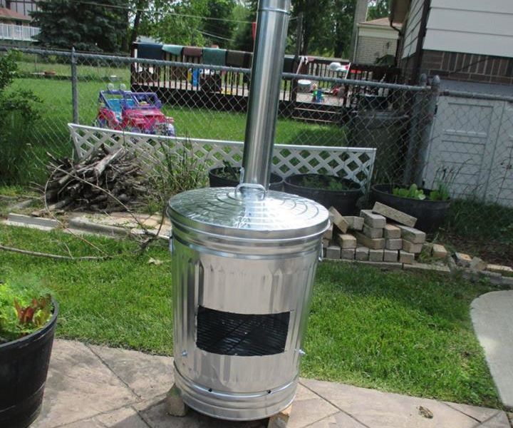 Hillbilly Chimenea or Garbage Can Chimenea