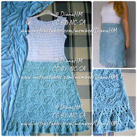 Crochet a Dress With A-Line Motifs Skirt : 6 Steps (with Pictures) - Instructables Crochet a Dress With A-Line Motifs Skirt : 6 Steps (with Pictures) - Instructables
