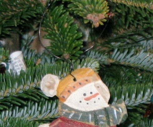 Making a Carved Snowman Christmas Ornament