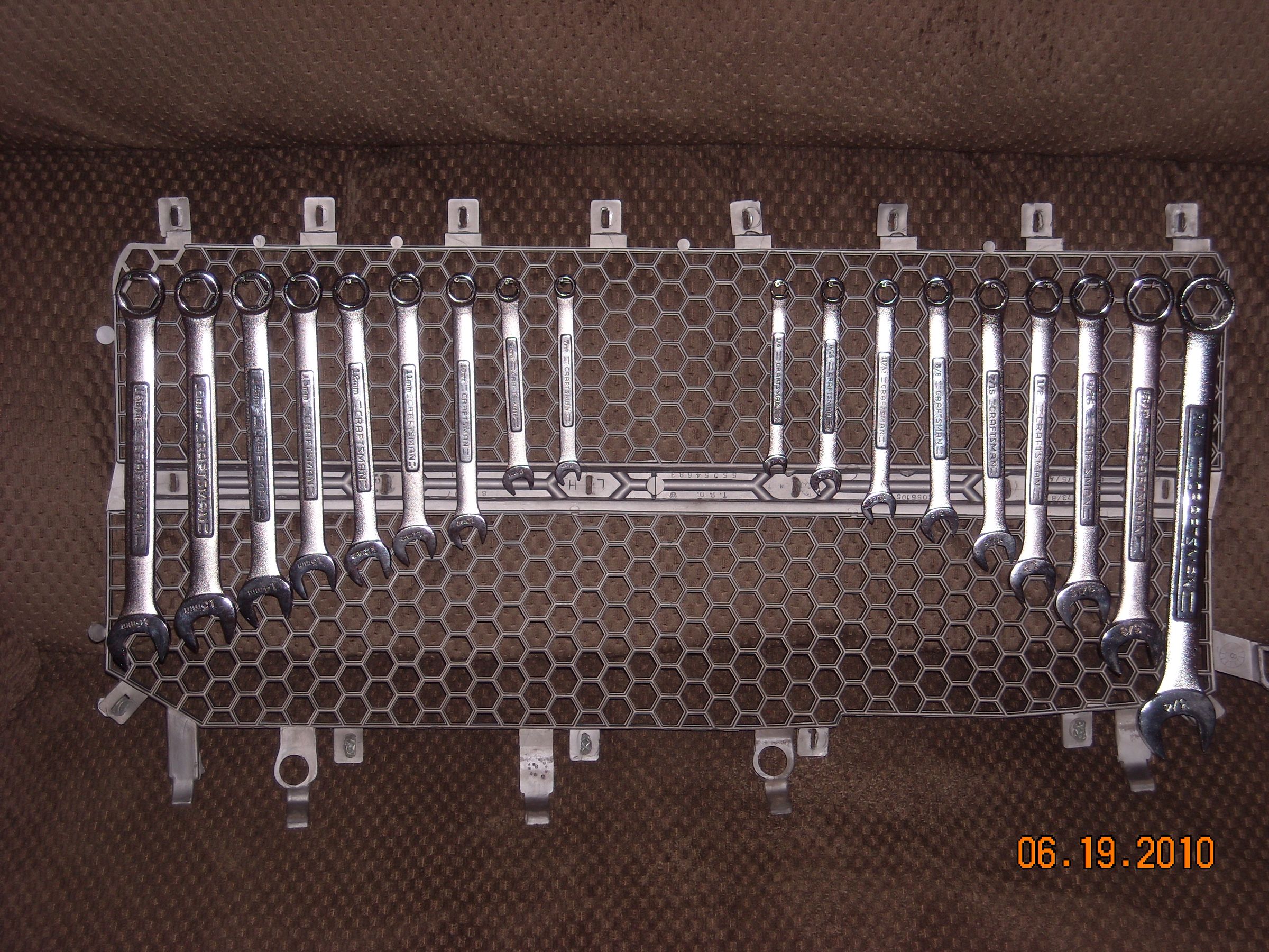 Re-purpose Truck Grille for Tool Storage DIY Tool Storage