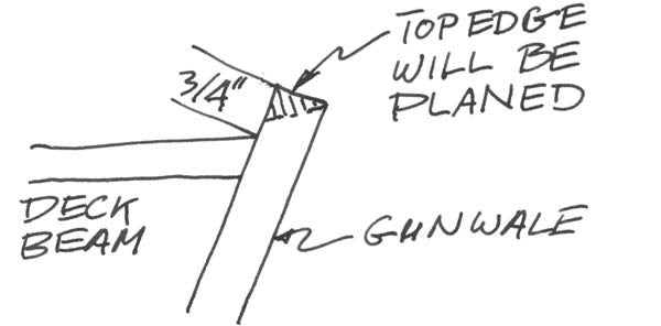 Plane the Tops of the Gunwales