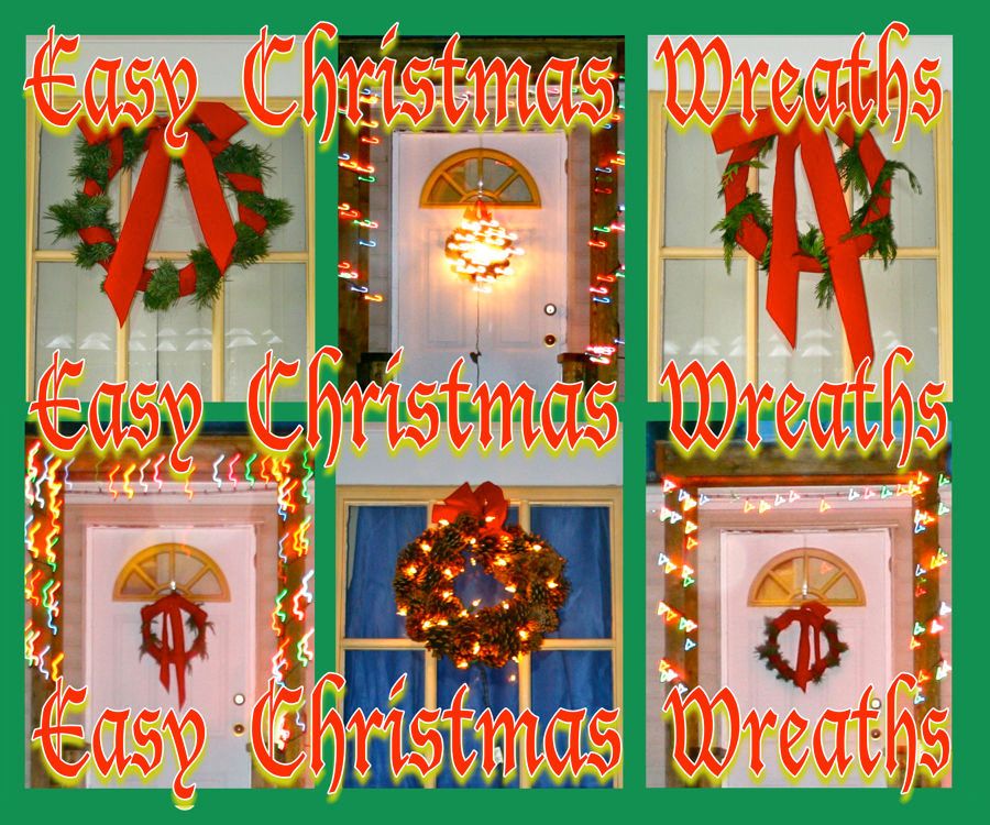 Easy Christmas Wreaths