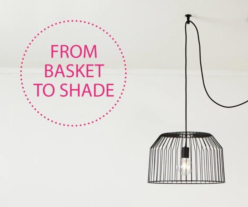 How to Make a DIY Metal Basket Pendant Light Fixture