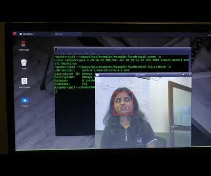 Real Time Face Detection on the RaspberryPi-4