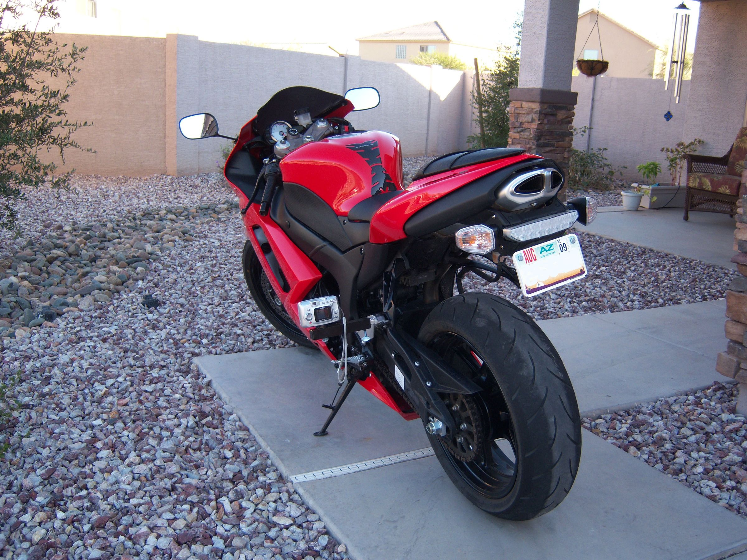 Camera Mount for a Motorcycle (Rear Peg)