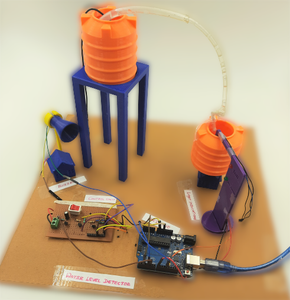 Microcontroller Based Water Level Controller With Water Level Indicators and Auto-cutoff