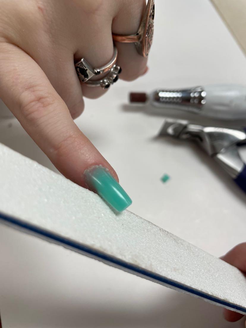 Trim, Shape, and File to Desired Length and Shape.