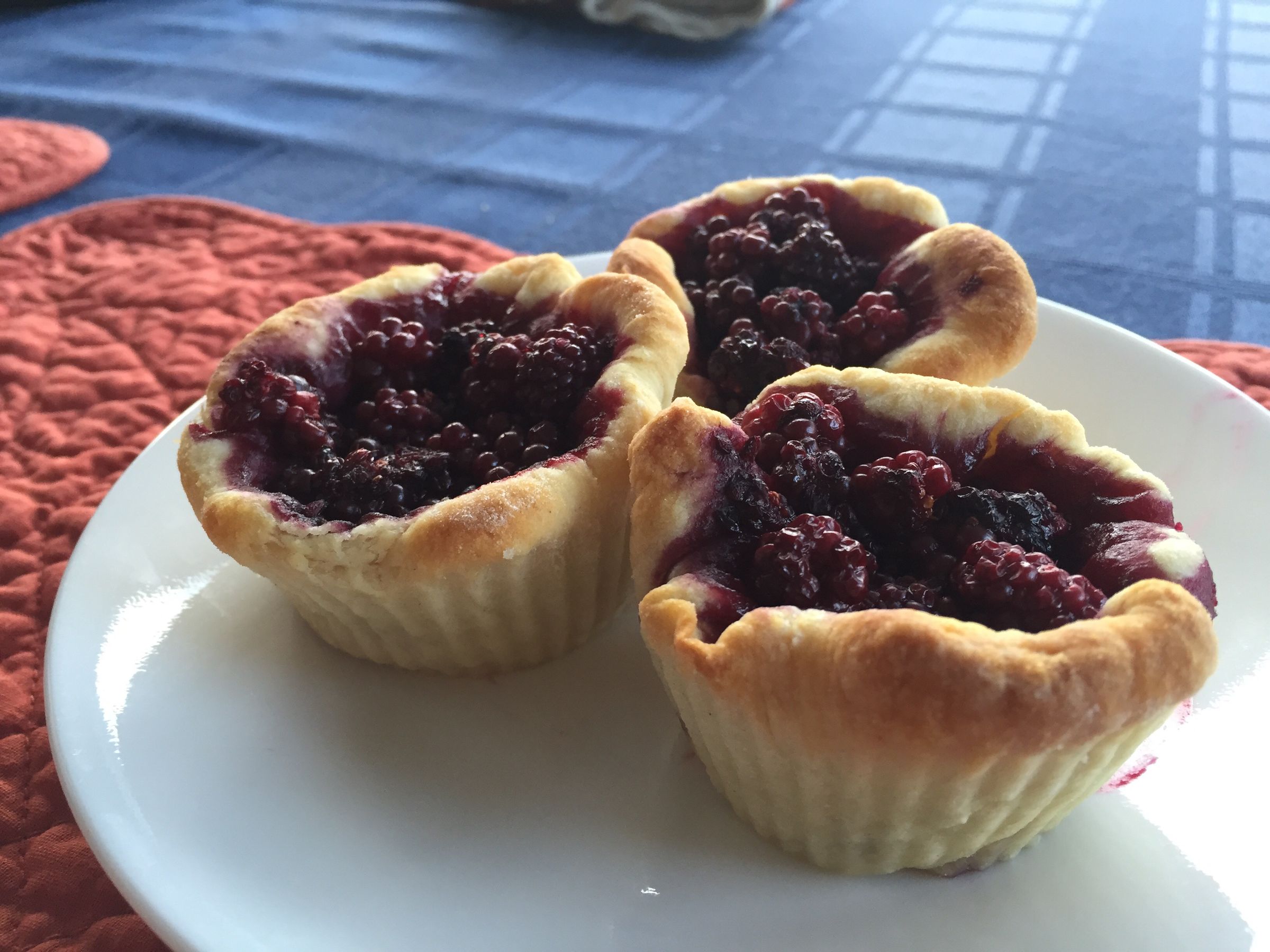 Mini Blackberry Croissant Pies