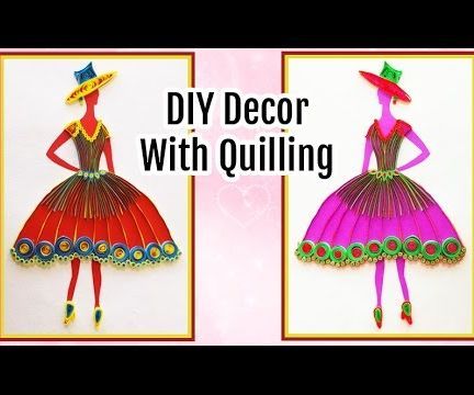 Quilling Wall Decor: DIY Princess Frame for Wall Decoration.