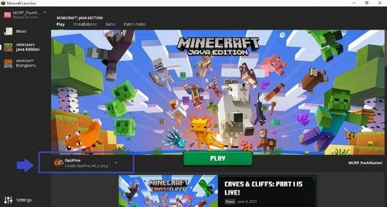 Run Minecraft With Optifine Installed