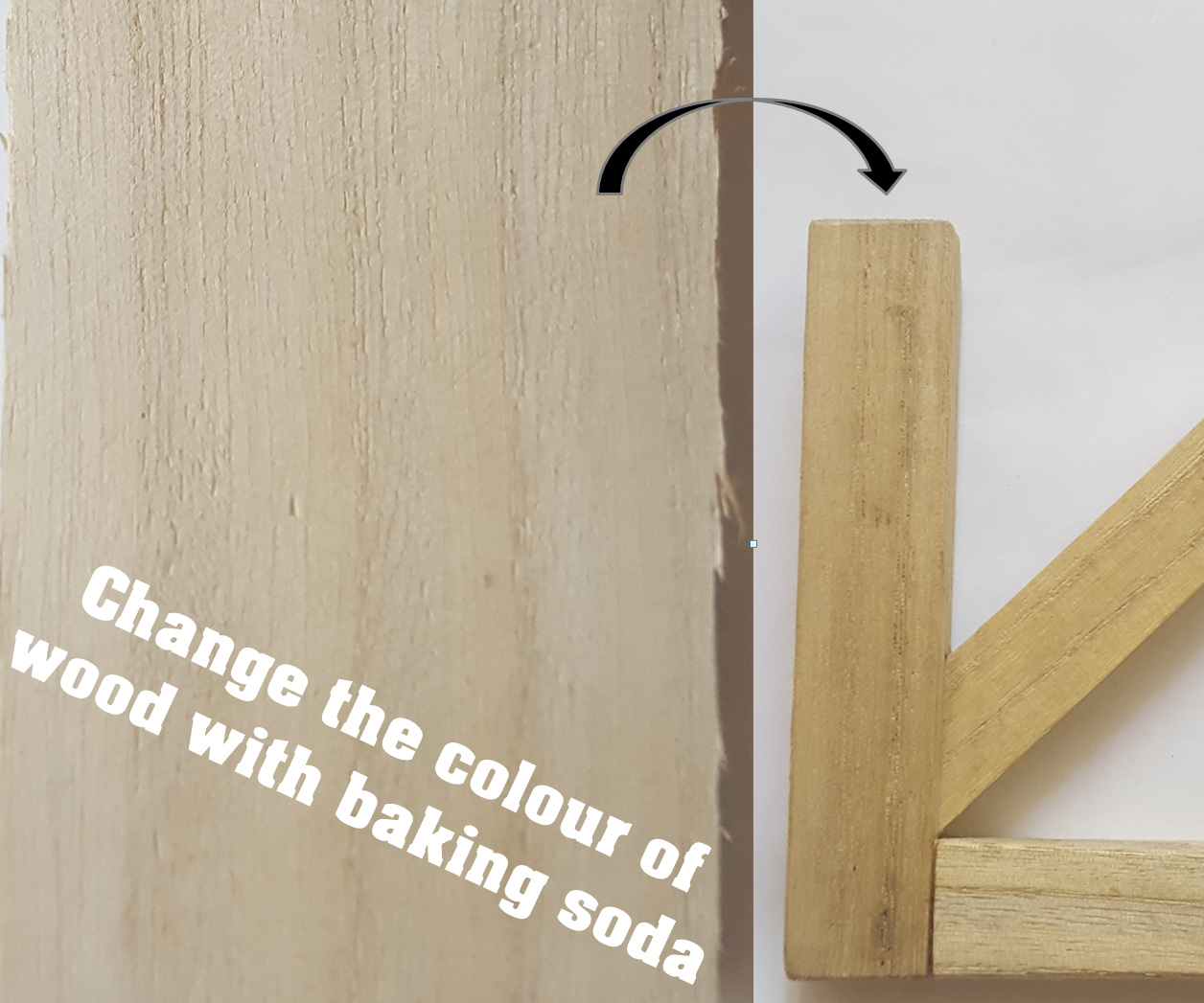 Baking Soda Wood Stain