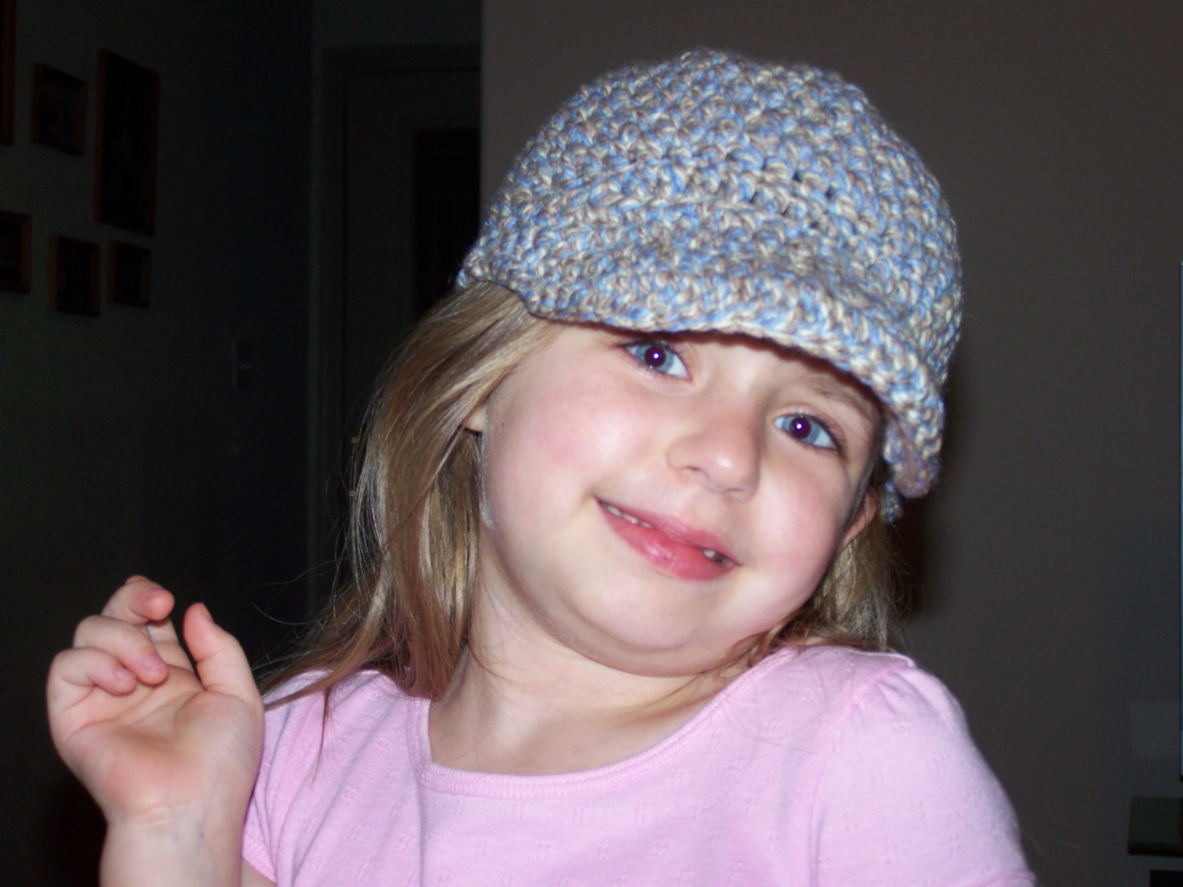 Crocheted Girls Caps