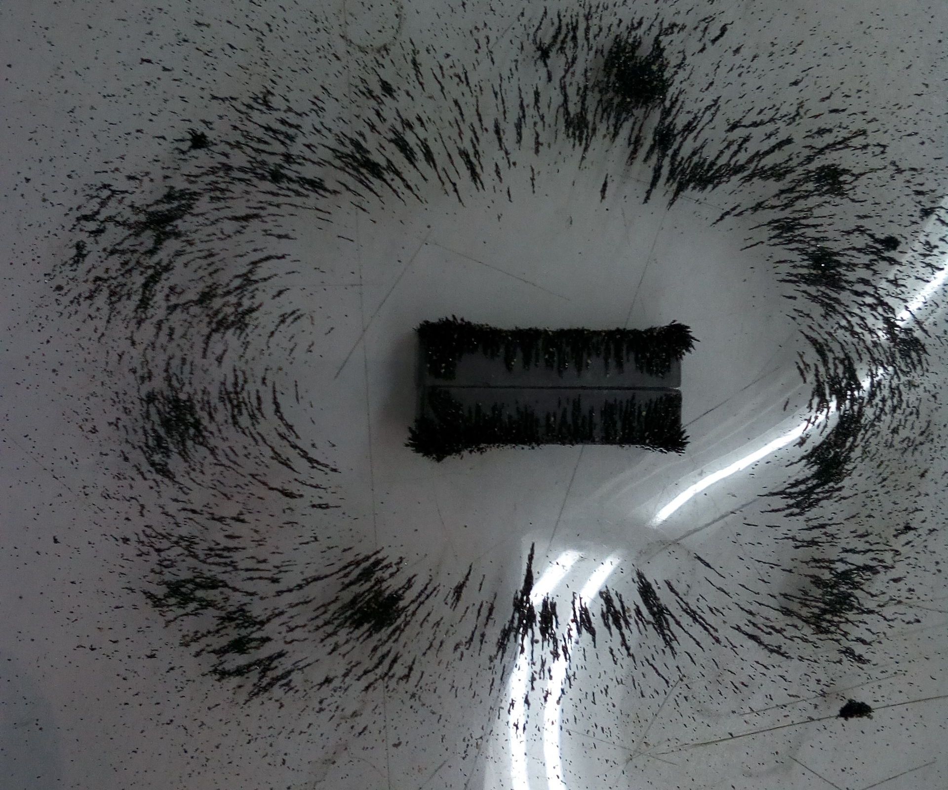 Simple Experiment to Visualize Magnetic Fields