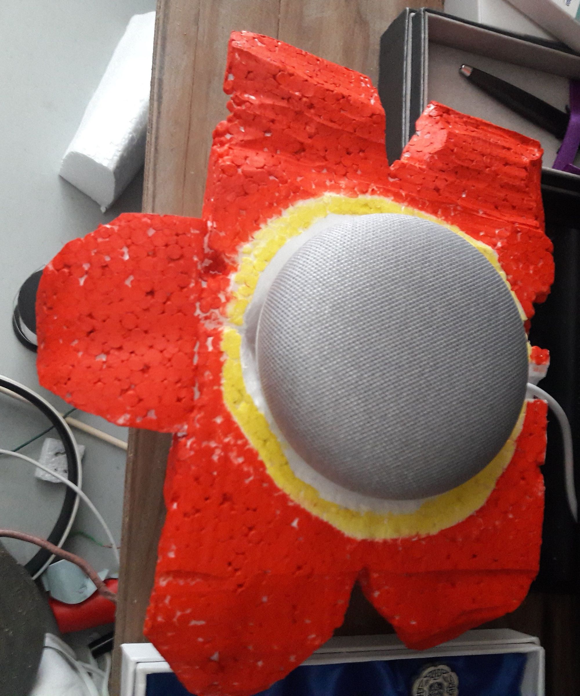 Google Home Mini Foam Flower Stand