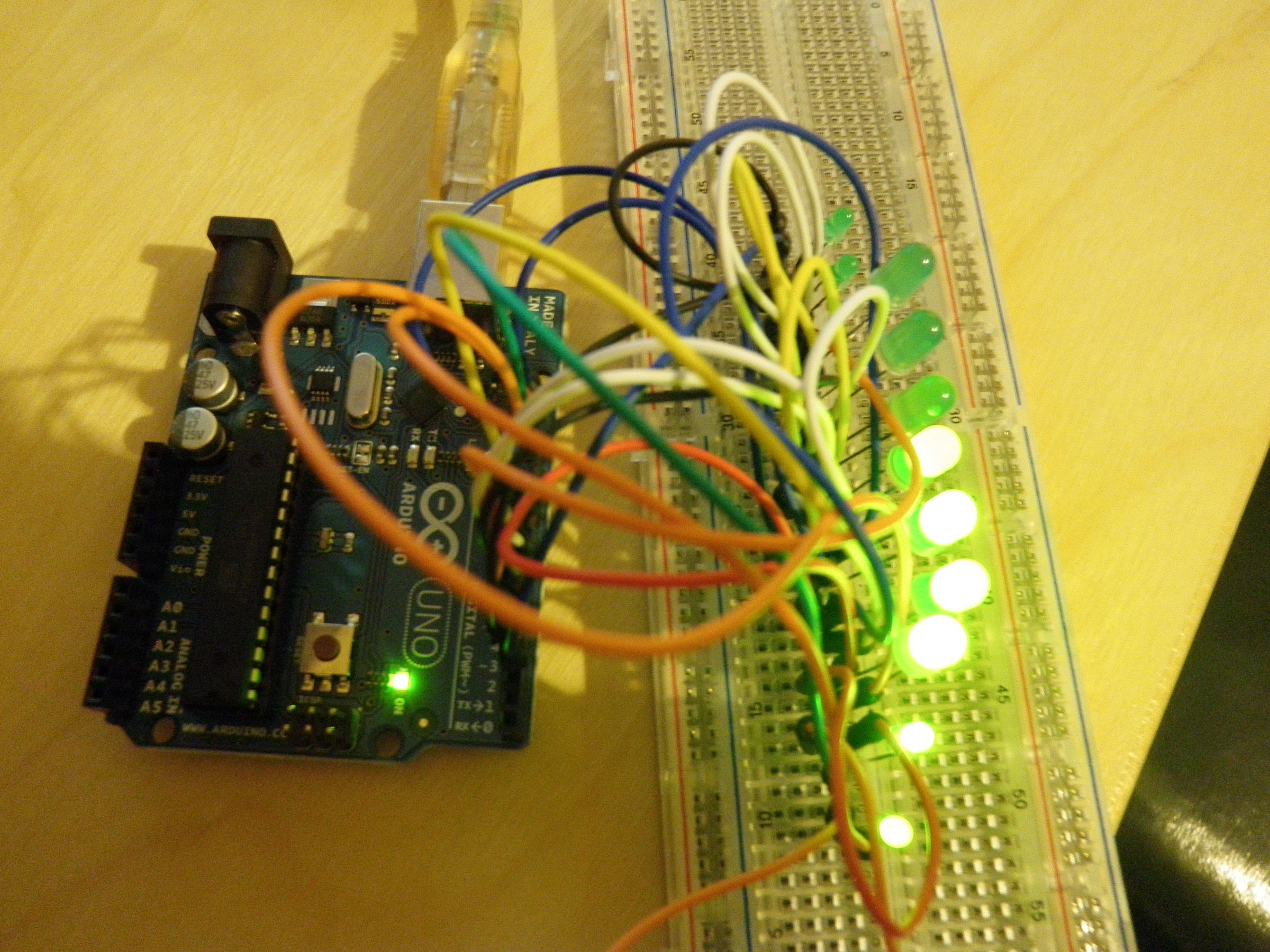 Blinking LED Row