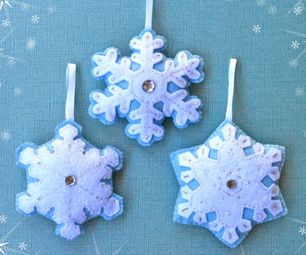 Felt Snowflake Ornaments