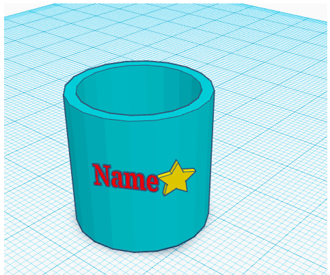 Customizable Cup in Tinker Cad