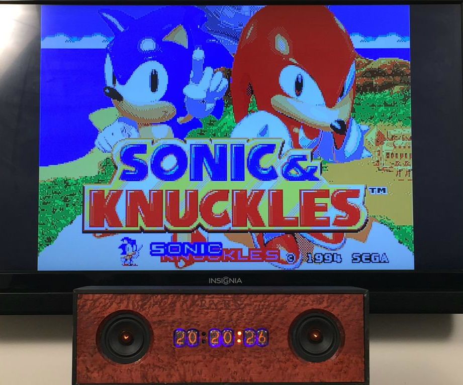 Raspberry Pi OSMC Retropie Nixie Clock, Within a Bluetooth Stereo System 