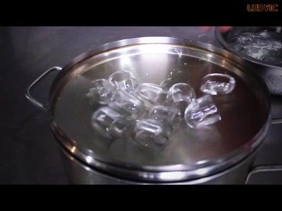 Use the Ice for Condense the Steam