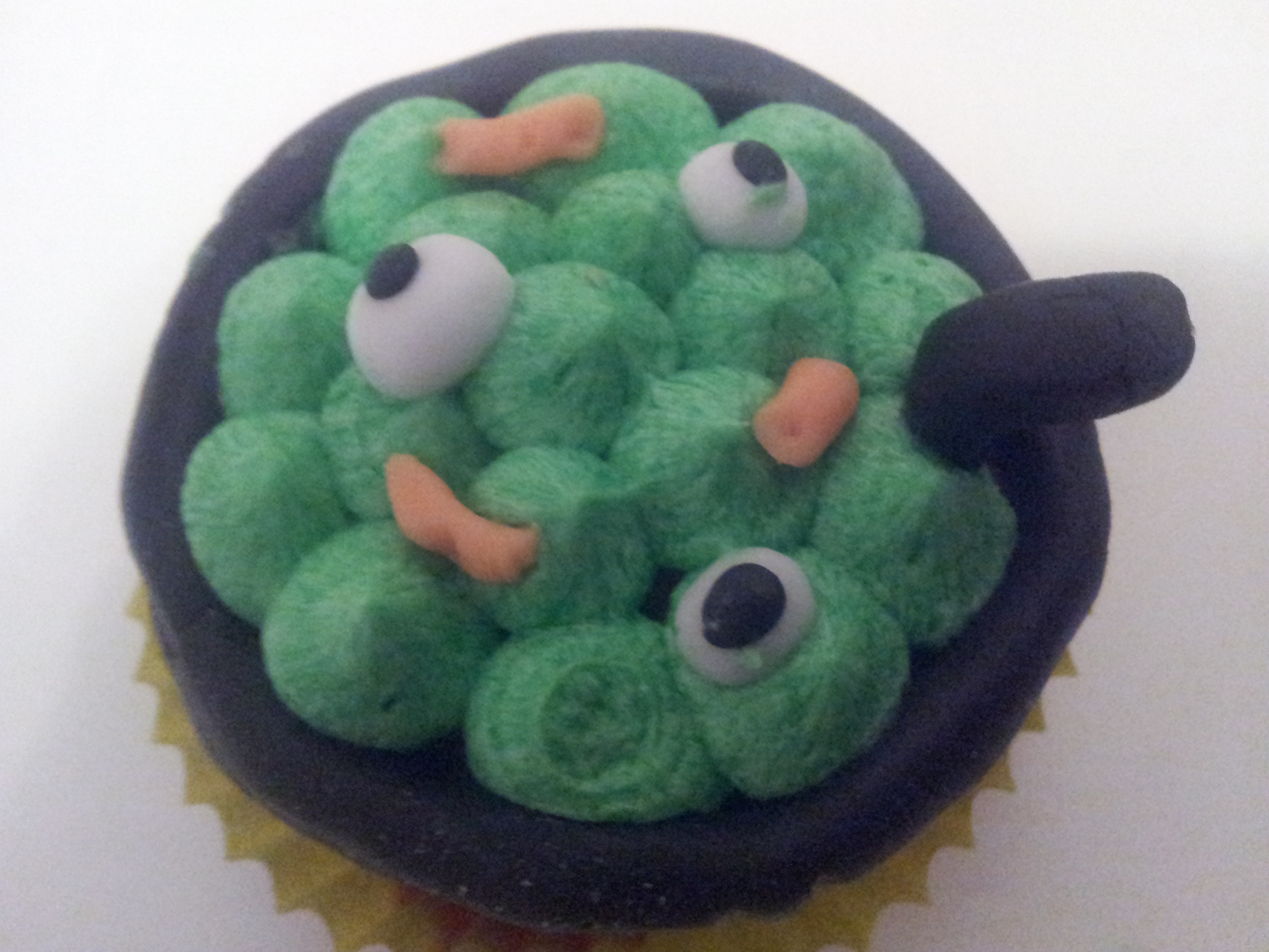 Witches brew, creepy cauldron