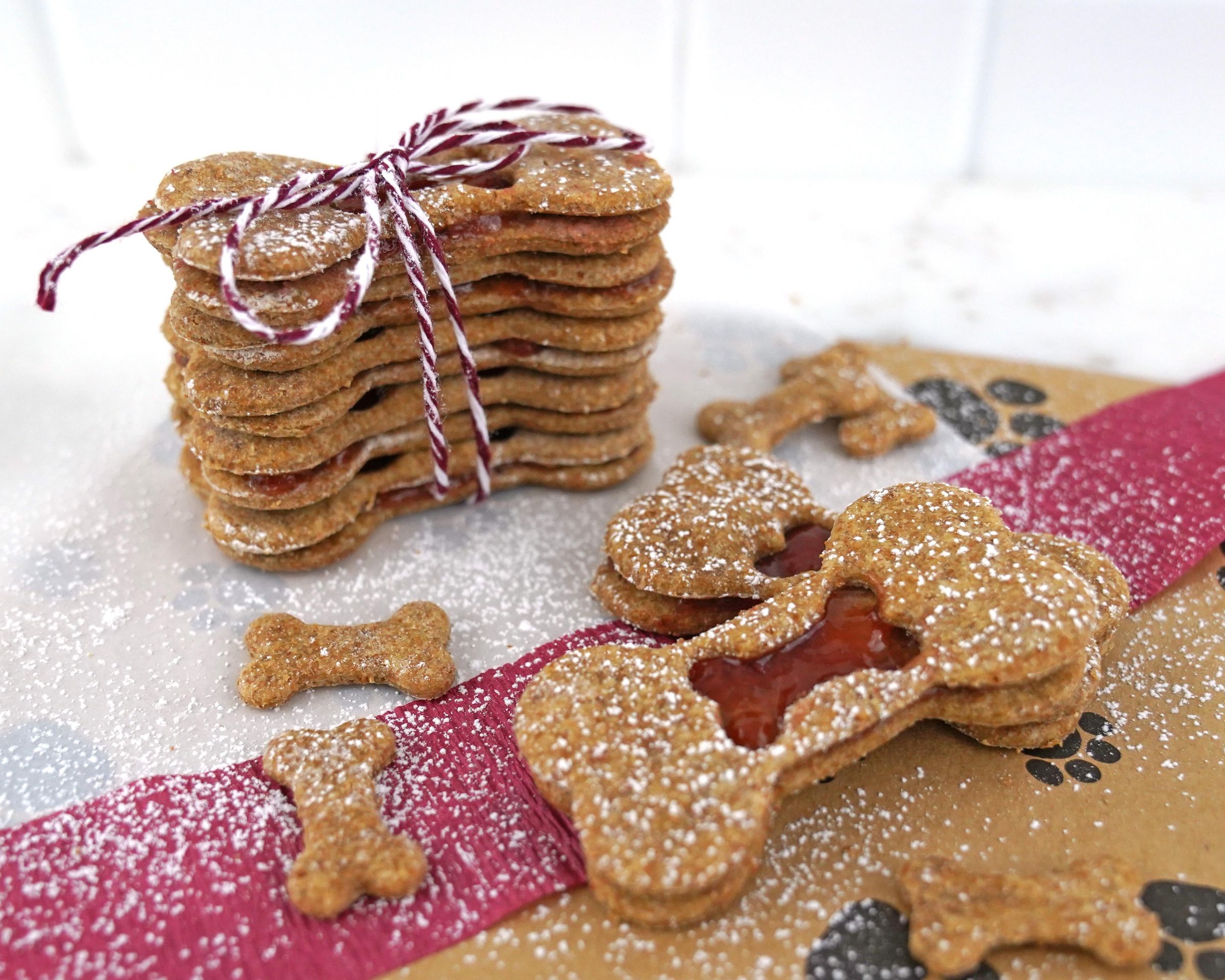 Peanut Butter and Jelly Linzer Cookies for Dogs 8 Steps (with