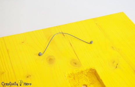 Making a Hanger for the Clock.