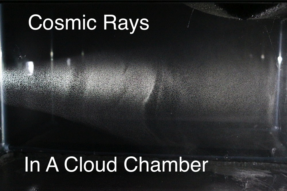 Detecting Cosmic Rays in a Cloud Chamber