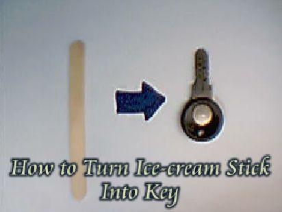 How to Turn Ice-cream Stick Into Key